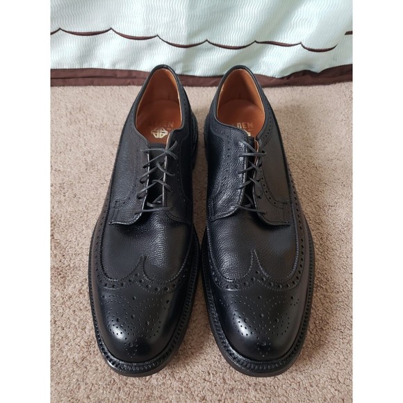 Vintage ALDEN Mens Size 13 Handmade In The USA Black Wing Shoes AAAA/AA - Picture 4 of 16